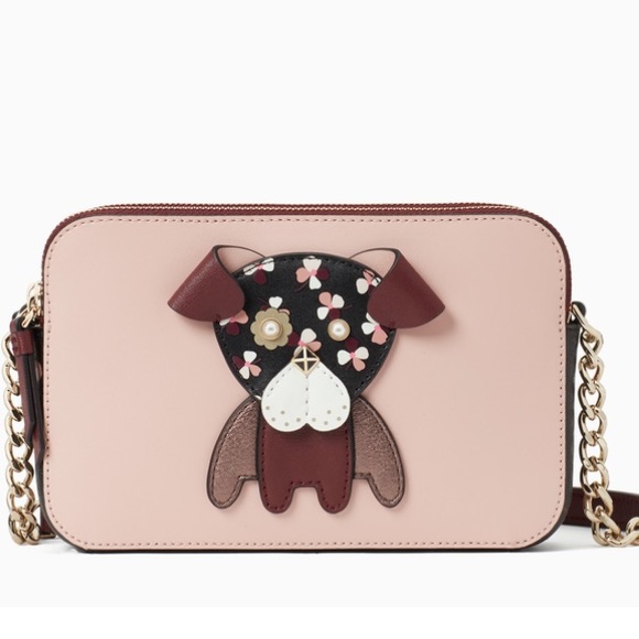 kate spade Handbags - Kate Spade Limited Edition Floral Pup Double Zip Crossbody.